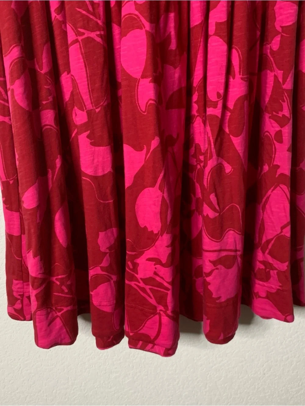 ME + EM Smocked Two Tone Tulip Printed Maxi Dress 6